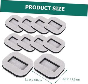 Patins de meubles en feutre, roulettes de <span class=keywords><strong>chaise</strong></span> antidérapantes, protecteurs de sol <span class=keywords><strong>pour</strong></span> chaises de bureau et meubles, absorbant le bruit et les rayures - Product Image 3