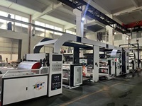 Machine de revêtement et de laminage automatique de sacs en plastique PP Sanlong avec moteur à vitesse de 30-150 m/min, 380V