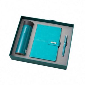 Set de Oficina Definitivo con Libreta, Vaso Térmico, Bolígrafo y Llavero en Estuche de Cuero Premium - Product Image 1