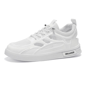 Nouvelles baskets décontractées tendance pour hommes, style été, respirantes, en maille blanche perforée, idéales pour la marche - Product Image 5