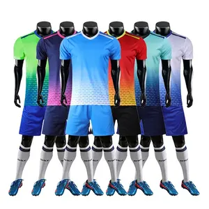 Camiseta De Futbol 복고풍 사용자 정의 새로운 디자인 클럽 축구 저지 레트로 연습 저지 아메리칸 팀 축구 유니폼 세트