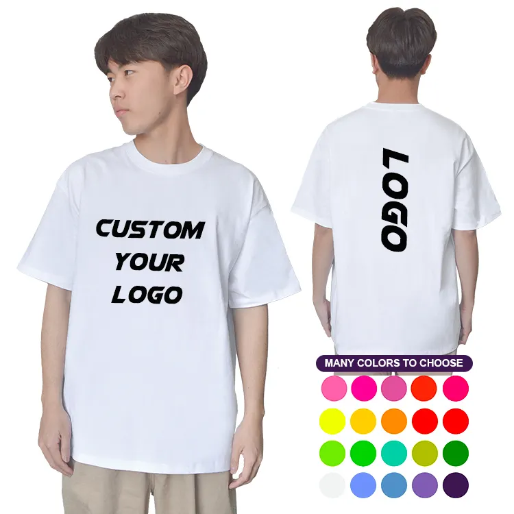 2023ホットセールカスタムシャツメンズパーソナライズ画像を追加Tシャツ半袖シャツプリントカスタムロゴブランクカジュアルニット