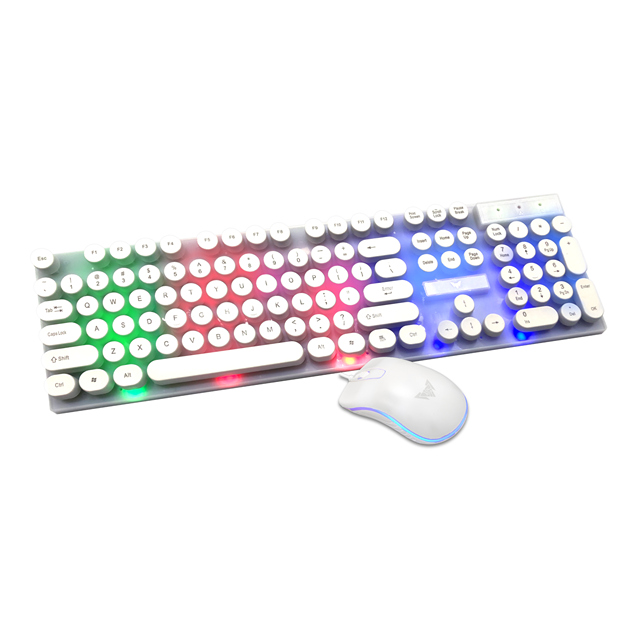 Ergonomic 114-Key Wired RGB PC Keyboard High Quality USB Multimedia Computer Gaming Interface Excellent for Users