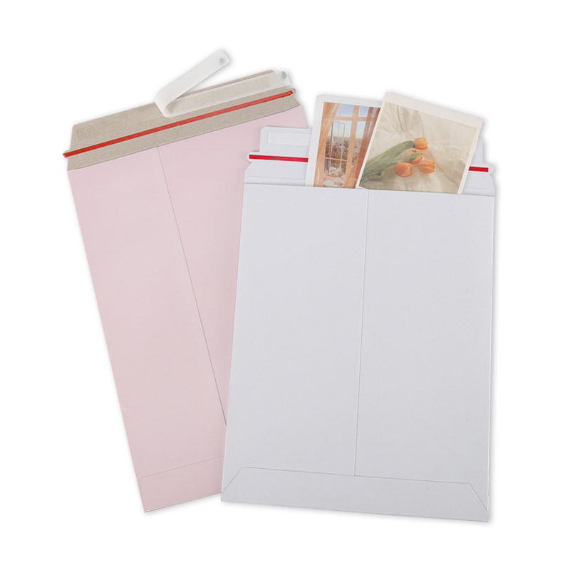 Custom Biodegradable Rigid Mailer 9x12 Recyclable Kraft Paper Cardboard Envelop for Magazines, Paintings, Photos