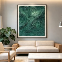 Art mural 3D abstrait moderne personnalisé en bois encadré, toile en cuir, décoration intérieure, vente en gros, projet hôtelier, fait main