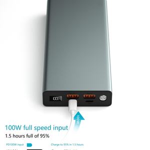Cargador Portátil de Alta Velocidad con Logotipo Personalizado, PD 100W, 30000 mAh, Carga Rápida, Batería Externa LED para Laptop - Product Image 6