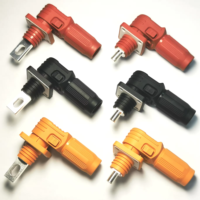 Connecteur de batterie haute intensité 150A 200A 250A, connecteur de stockage d'énergie 1500V, borne de connexion rapide, prise orange à angle droit