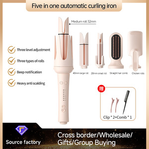 All In One Interchangeable Curling Iron With Negative Ion And Red Light Wave Technology For Women - Product Image 5