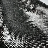 Tissu Métallique Brillant Bio Écologique Effet Feuille d'Argent, Tissu Extensible Doux pour Robes et Danse, Tricoté, Film Thermocollant, Nouvelle Collection, Vente Chaude