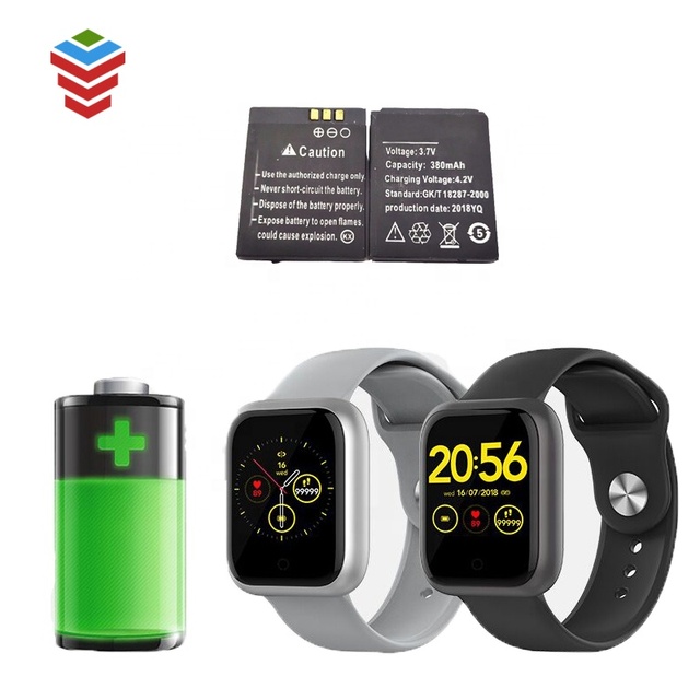 Factory High Quality Esy Stall 3.7v  160mah 280mh 350mah   in Stock Polymer  Rechargeable Lithium LQ-S1 Smart Watch Battery