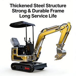 Máy đào <span class=keywords><strong>mini</strong></span> R319 1 tấn, động cơ Youp, ống dẫn dầu tích hợp, xoay 360 độ, máy đào nhỏ, bảo hành 1 năm, dùng cho nhà kính & vườn. - Product Image 4