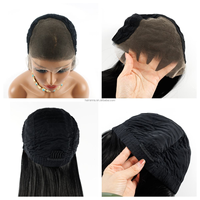 Perruque en cheveux humains naturels 5x7 Lace, 22 pouces, couleur 1B, lisse, 100% vierges non traités, sans perte ni emmêlement, avec ligne de cheveux naturelle, pour femmes noires