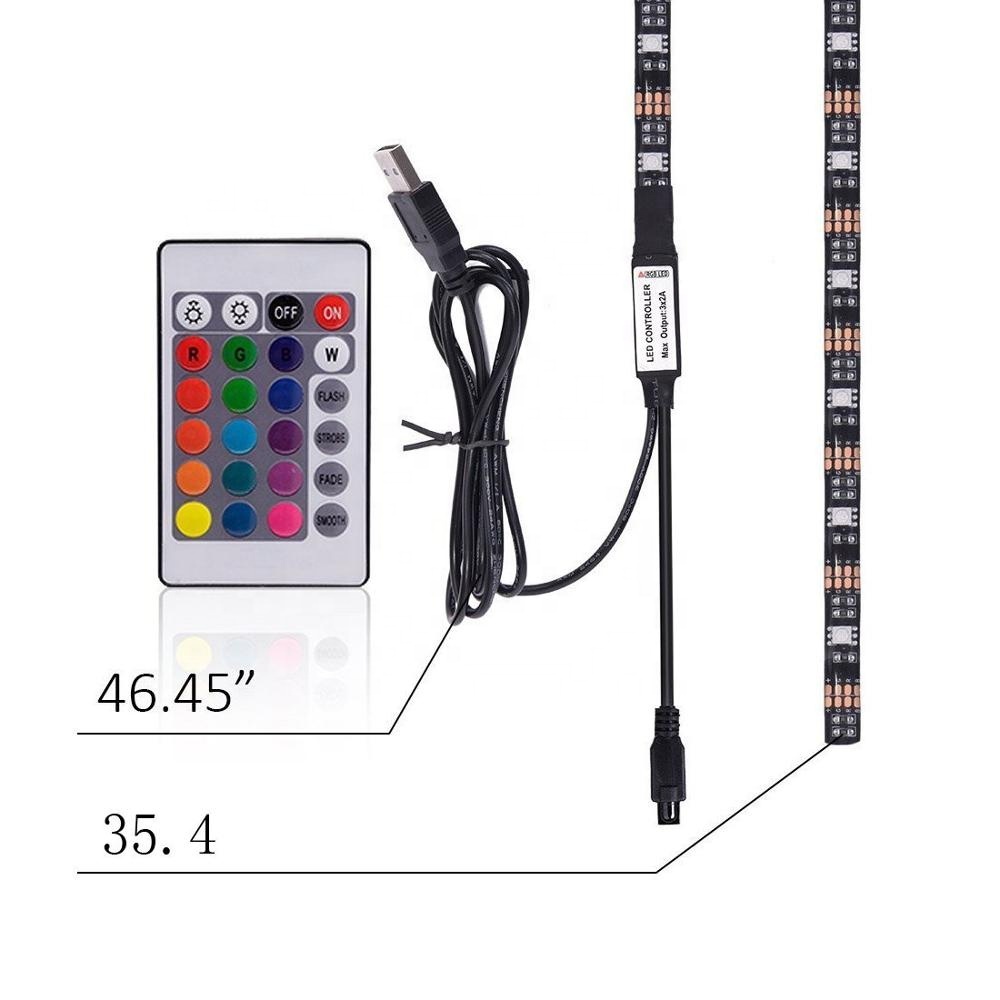 LED bande éclairage Ambilight rvb rétro-éclairage TV bandes flexibles lumières étanche Port USB Alimenté