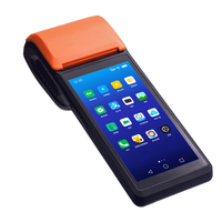 Terminal POS Portátil Inteligente Android de 5.5 Pulgadas con Escáner de Códigos de Barras NFC QR e Impresora Térmica de 58 mm para Restaurantes