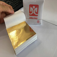 Imitation de feuille d'or de taiwan, 10 pièces, 8*8.5cm, gel de manucure, peinture, dessin, feuille d'or, feuille d'argent