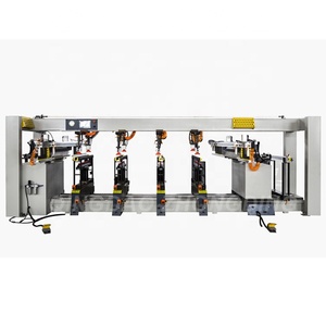 Máquina perforadora de madera automática de alta resistencia, horizontal, de seis hileras, con múltiples husillos (21*8), accionada por motor de 1.5kW para carpintería - Product Image 4