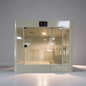 Cabina Metálica Multifuncional para Mascotas Gatos y Perros con Calefacción y Purificación, Marco Duradero de Acero Inoxidable, Caja Sólida para Uso Interior Todas las Estaciones - Product Image 1