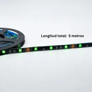 Tira de LED RGB 5050 de 5m con Control Remoto para Decoración del Hogar - Product Image 1