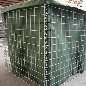 Barrière défensive en gabions soudés à longue durée de vie, revêtue de géotextile, <span class=keywords><strong>mur</strong></span> de sable pour le contrôle des inondations, <span class=keywords><strong>mur</strong></span> de soutènement, système de défense périmétrique - Product Image 1
