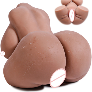 Poupée sexuelle réaliste pour hommes, torse 7,05 lb, poitrine 19,29 pouces, double canal vaginal et anal, <span class=keywords><strong>masturbateur</strong></span> masculin réaliste. - Product Image 1