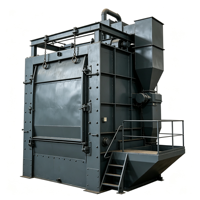 Machine de sablage à crochets pour le nettoyage de surface et l'élimination de la rouille des pièces de structures en acier forgées et moulées