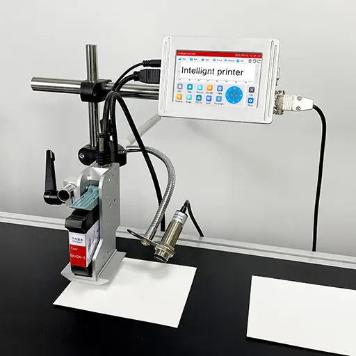 TIJ 5-Zoll-Bildschirm Online-Chargen code Thermischer Tinten strahl drucker Kontinuierlicher Tinten strahl drucker TIJ-Drucker Datum Tinten strahl codier maschine