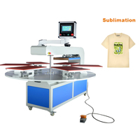 Presse à chaud pneumatique semi-automatique à plateau plat pour t-shirts, neuve