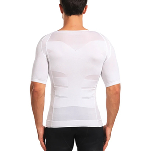 Camisetas Moldeadoras de Cuerpo para Hombre, Elásticas, Ajustadas, de Manga Corta, para Fitness, Ropa Interior Moldeadora, Adelgazante, para Moldear el Abdomen y el Busto - Product Image 3