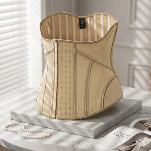 Ceinture amincissante en latex à 19 baleines en acier, 2ème génération, multi-rangs de crochets, contrôle du ventre, gaine sculptante pour femme, grande taille - Product Image 4