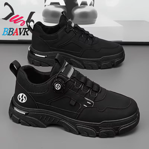 Chaussures de travail à lacets pour hommes, style décontracté et polyvalent, respirantes, à plateforme, pour l'automne 2025 - Product Image 1
