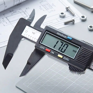 Calibrador <span class=keywords><strong>Vernier</strong></span> Digital de Alta Precisión +/-0.01mm <span class=keywords><strong>con</strong></span> Pantalla LCD Grande, 0-150mm, Acero Inoxidable, 1 Año de Garantía para Medición Industrial - Product Image 1