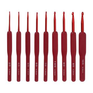 Aguja de Tejer y Ganchillo de Aluminio <span class=keywords><strong>Tulip</strong></span>án Ergonómica con Mango Suave ROJO para Labores de Punto - Product Image 3
