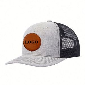 Gorras Deportivas de Alta Calidad de 6 Paneles, con Parche de Cuero Personalizado, Logotipo, Gorras Trucker Richardson 112 de Malla en Blanco al por Mayor - Product Image 6
