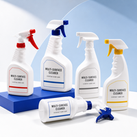 Bouteilles pulvérisatrices en plastique PE 500ml 750ml 1000ml – Flacons vides avec gâchette, pulvérisateur pour détergent, nettoyant, solutions de nettoyage à buse réglable