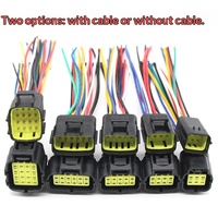 Conector de Cableado Automotriz Impermeable y Regulable de 1.8mm para 1/2/3/4/6/8/10/12/16 Pines (Material PVC/Cobre)