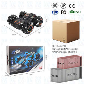 Voiture télécommandée AiJH 4WD avec effets lumineux et musicaux, voiture de cascade télécommandée, voiture à double face télécommandée, voiture à bascule - Product Image 6