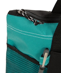 Eco Friendly Reusable Premium Multifunction Unisex Foldable 600D Polyester <strong>Zippered</strong> Shopping <strong>Tote</strong> <strong>Bag</strong> - Product Image 6