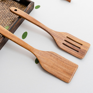 Ensemble d'ustensiles de cuisine en bois avec spatule antiadhésive Petite cuillère à riz Passoire Hot Pot-Outils de cuisine essentiels - Product Image 3
