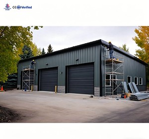 Factory Direct Custom Size Residential Steel Garage, <b>UV</b> & Snow Resistant Multi-Bay Backyard Workshop Storage Barn - Product Image 6