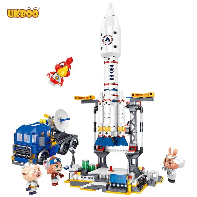 نموذج قاعدة <span class=keywords><strong>إطلاق</strong></span> مركبة فضائية تكنيك لعب مكعبات بناء سفينة فضائية ليجوانجليز هدية للأطفال