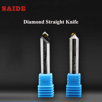 Outil de finition pour usinage acrylique, couteau de gravure diamanté en V, revêtement de soudure, outils de découpe OEM SAIDE XB-C4D