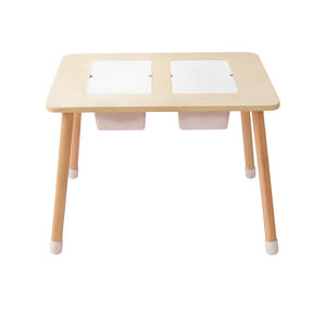 Ensemble de chaises de table sensorielles en <span class=keywords><strong>bois</strong></span> multifonctionnel pour l'interaction parent-enfant Éducation précoce Formation au sable Meubles pour enfants - Product Image 6