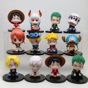 Set de 12 Figuras Coleccionables de <span class=keywords><strong>One</strong></span> <span class=keywords><strong>Piece</strong></span>, Versión Sentada de Yamato, Sabo, Zoro y Ace Figuras de Juguete - Product Image 1