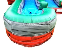 Maison gonflable commerciale de rebond avec la glissière d'eau, glissière sautante gonflable de château d'enfants combinée