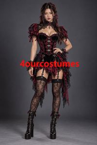 Robe tutu à carreaux Queen of Hearts pour enfant, vente chaude - Product Image 2