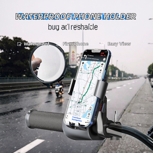 Soporte de Teléfono para Bicicleta, Impermeable, Ajustable en Altura, de Aleación de Aluminio, para Manillar, Soporte de Navegación para Bicicleta, Soporte para Teléfono Móvil - Product Image 2