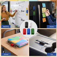 40 supports adhésifs pour stylos et crayons, pour bureau, mur, porte-documents, indispensables en classe, fournitures pour enseignants, porte-marqueurs, porte-stylos, clip