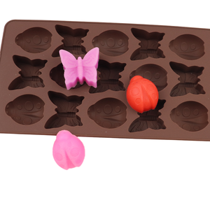 Butterfly Ladybird Insect Shape Silicone Mold 12 Holes Easy Demoulding Cake <b>Tools</b> Bpa Free - Product Image 1
