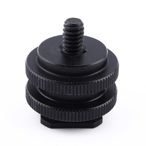แท่นยึดฮอตชูแบบโลหะสองชั้น พร้อมสกรู 1/4-20 แบบปลดเร็วสำหรับกล้อง - Product Image 5