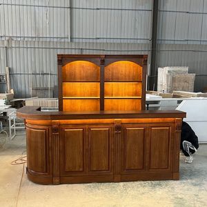 Dingshuai europeo moderno legno massello vernice armadietto per cucina abbigliamento caffè bistrot Bar luce angolo arco registratore di cassa - Product Image 2